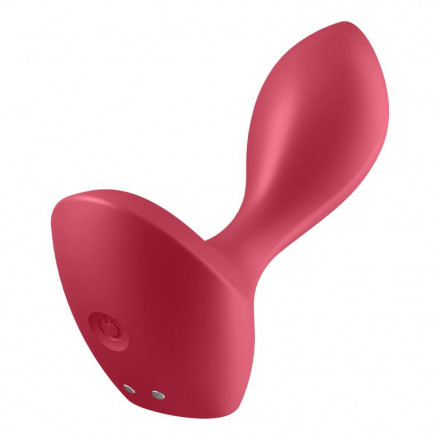 Красный вибромассажёр простаты Satisfyer Backdoor Lover - 14 см. 