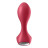Красный вибромассажёр простаты Satisfyer Backdoor Lover - 14 см. 