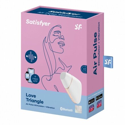 Белый вакуум-волновой вибростимулятор Satisfyer Love Triangle 