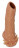 Телесная насадка с усиками и открытой головкой Nude Sleeve L - 14 см. 