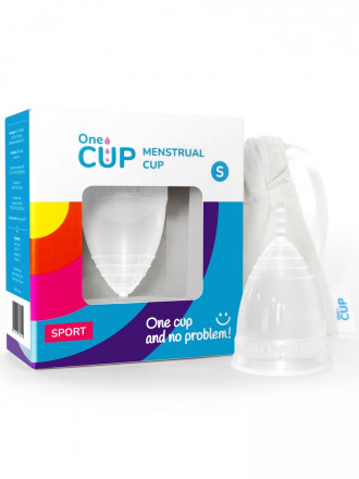 Прозрачная менструальная чаша OneCUP Sport - размер S 