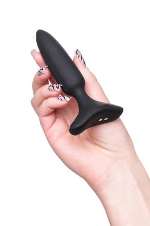 Черная анальная вибропробка HUSH 2 Size XS - 12,1 см. 