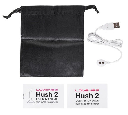 Черная анальная вибропробка HUSH 2 Size XS - 12,1 см. 