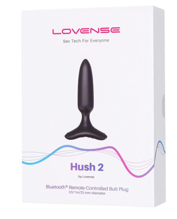 Черная анальная вибропробка HUSH 2 Size XS - 12,1 см. 