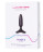 Черная анальная вибропробка HUSH 2 Size XS - 12,1 см. 