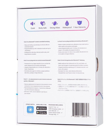 Черная анальная вибропробка HUSH 2 Size XS - 12,1 см. 
