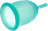 Бирюзовая менструальная чаша Clarity Cup S 