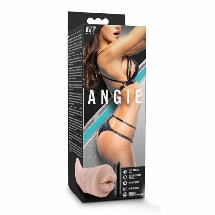 Телесный мастурбатор-ротик Angie 