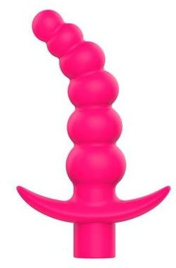 Розовая вибрирующая анальная елочка Sweet Toys - 10,8 см. 