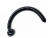 Черный анальный стимулятор-гигант Hosed Ribbed Anal Snake Dildo - 50,8 см. 