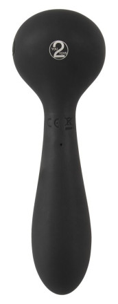 Черный двухсторонний вибратор Cupa Warming 