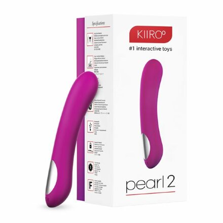 Фиолетовый вибратор для секса на расстоянии Pearl 2 - 20 см. 