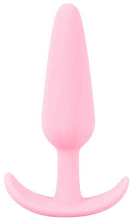 Розовая анальная втулка Mini Butt Plug - 8,4 см. 