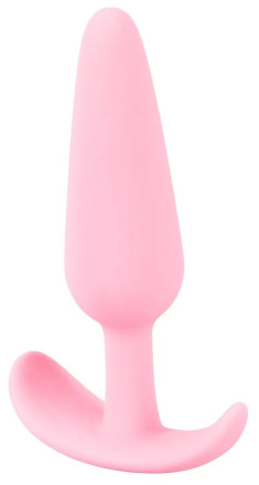 Розовая анальная втулка Mini Butt Plug - 8,4 см. 