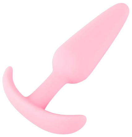 Розовая анальная втулка Mini Butt Plug - 8,4 см. 