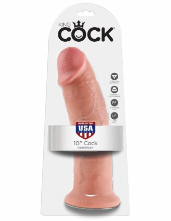 Большой фаллоимитатор 10&quot; Cock на присоске - 25,4 см. 