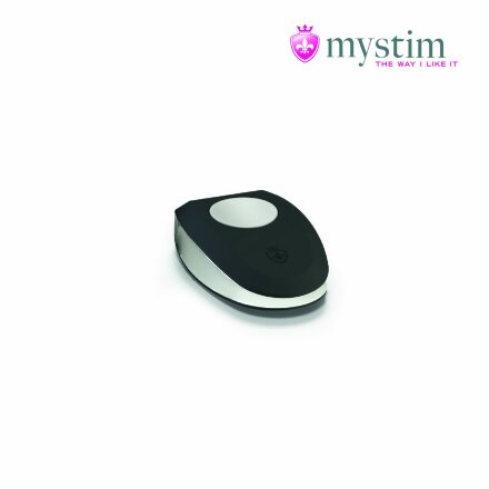 Черная пробка Mystim Rocking Vibe S с возможностью подключения к электростимулятору - 9,7 см. 