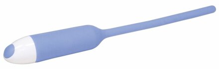 Голубой вибратор для уретры Dilator Vibe - 19 см. 