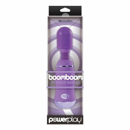 Фиолетовый вибромассажер с усиленной вибрацией BoomBoom Power Wand 