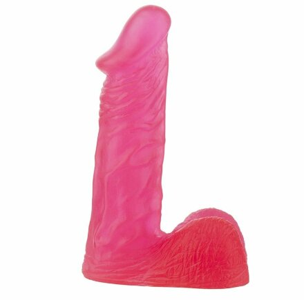 Розовый гелевый фаллоимитатор XSKIN 6 PVC DONG - 15 см. 