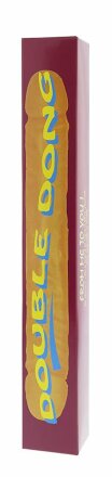 Двойной фиолетовый фаллоимитатор DOUBLE DONG LAVENDER - 30 см. 