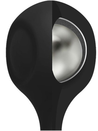 Черные утяжеленные анальные шарики Anal Essentials Weighted Silicone Anal Balls - 34,3 см. 