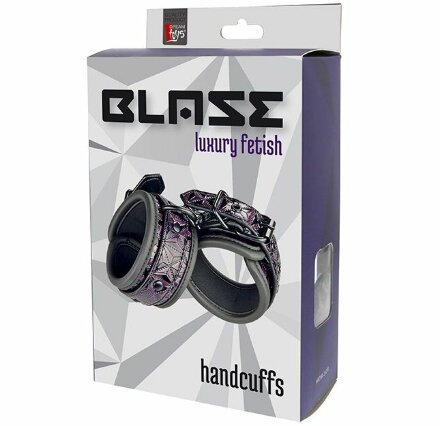 Фиолетово-чёрные наручники BLAZE HANDCUFF PURPLE 