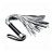 Серебристая плетка Struggle My Flogger с черной ручкой - 45 см. 