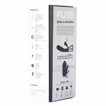Чёрный интерактивный вибратор Kiiroo Ohmibod Fuse - 18 см. 