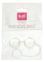 Стеклянные вагинальные шарики Duo Love Dalls на силиконовой сцепке