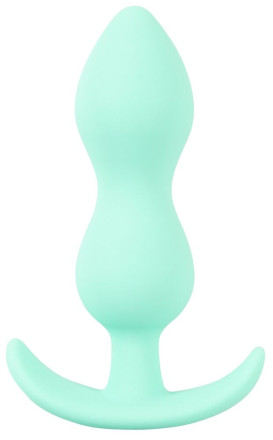Аквамариновая анальная втулка Mini Butt Plug - 8,2 см. 