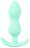 Аквамариновая анальная втулка Mini Butt Plug - 8,2 см. 