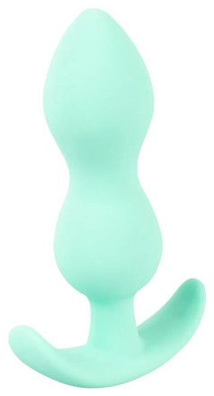 Аквамариновая анальная втулка Mini Butt Plug - 8,2 см. 