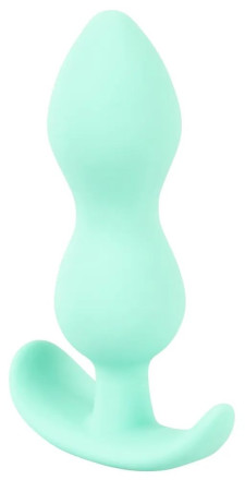 Аквамариновая анальная втулка Mini Butt Plug - 8,2 см. 