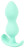 Аквамариновая анальная втулка Mini Butt Plug - 8,2 см. 