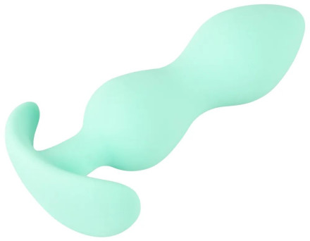 Аквамариновая анальная втулка Mini Butt Plug - 8,2 см. 
