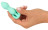 Аквамариновая анальная втулка Mini Butt Plug - 8,2 см. 