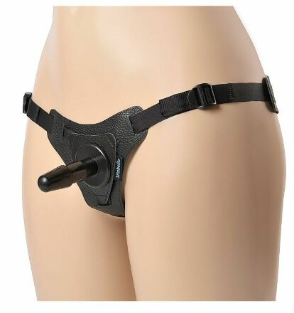 Чёрные трусики с плугом HARNESS Trapper - размер M-XL 
