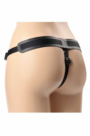 Чёрные трусики с плугом HARNESS Trapper - размер M-XL 