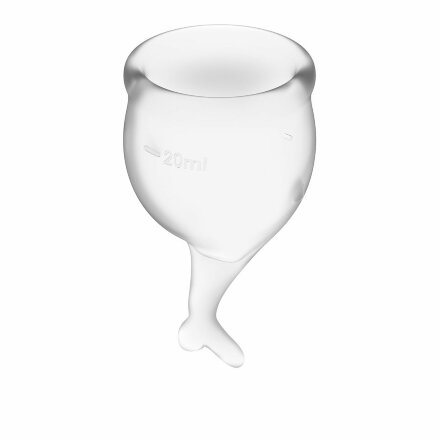 Набор прозрачных менструальных чаш Feel secure Menstrual Cup 
