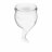 Набор прозрачных менструальных чаш Feel secure Menstrual Cup 
