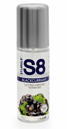 Смазка на водной основе S8 Flavored Lube со вкусом черной смородины - 125 мл. 