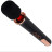 Черный жезловый вибратор Wand Vander - 33,5 см. 