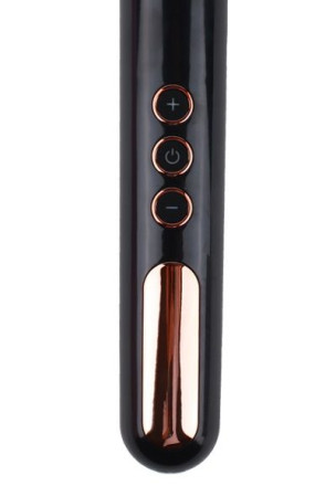 Черный жезловый вибратор Wand Vander - 33,5 см. 