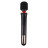 Черный жезловый вибратор Wand Vander - 33,5 см. 