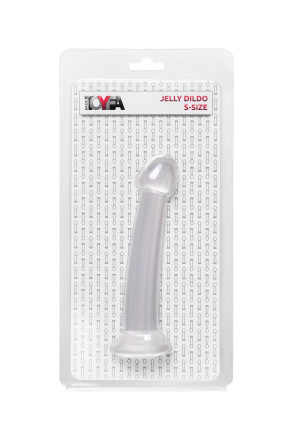 Прозрачный фаллоимитатор Jelly Dildo S - 15,5 см. 