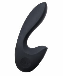 Нереалистичный вибратор Sense Max с клиторальным отростком - 16 см.