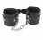 Черные наручники Obey Me Leather Hand Cuffs 
