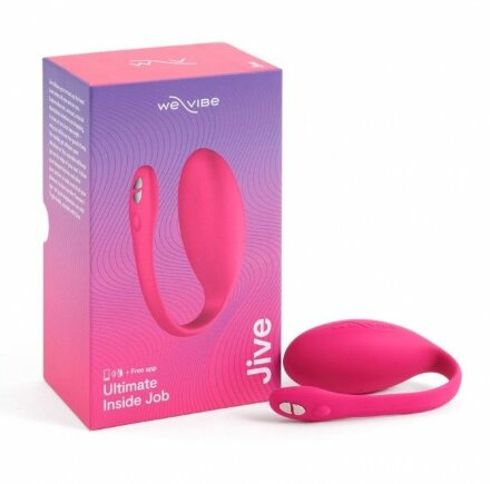 Розовое виброяйцо со смарт-управлением We-Vibe Jive 