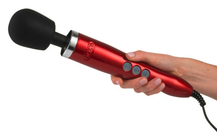 Красный вибратор Doxy Die Cast Wand Massager - 34 см. 